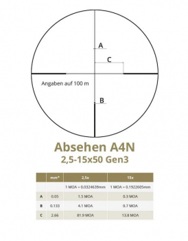 Preview: DDoptics Nighteagle V6 2,5-15x50 Gen3 Zielfernrohr